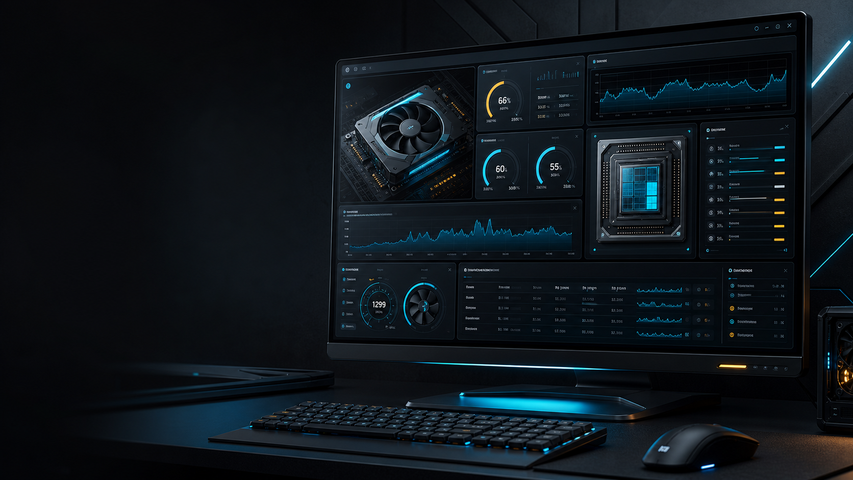 GPU-Z 显卡信息和传感器界面示意